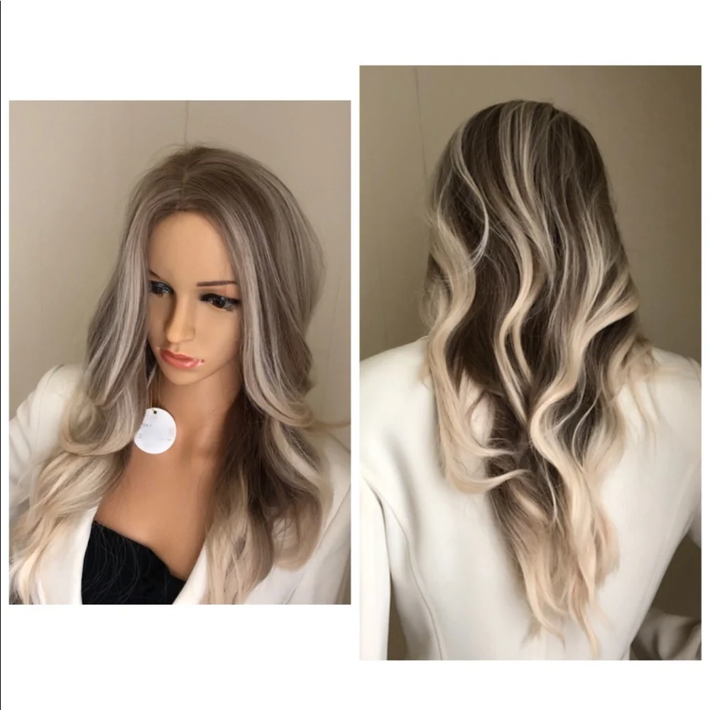 Blonde Long Wavy Fashion Wig - Neutral Blonde